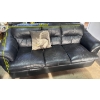 Image 2 : Black leather couch, in good condition. Measurements are stated in photo. Please come prepared to mo