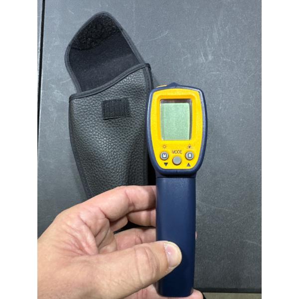 TES 1327 infrared thermometer with case.