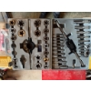 Image 2 : Tap and die set for threading, housed in a hard plastic carry case. Includes multiple dies, taps, ha