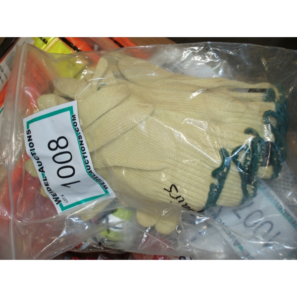 Lot of 6, polyester gardening glove - size Regular