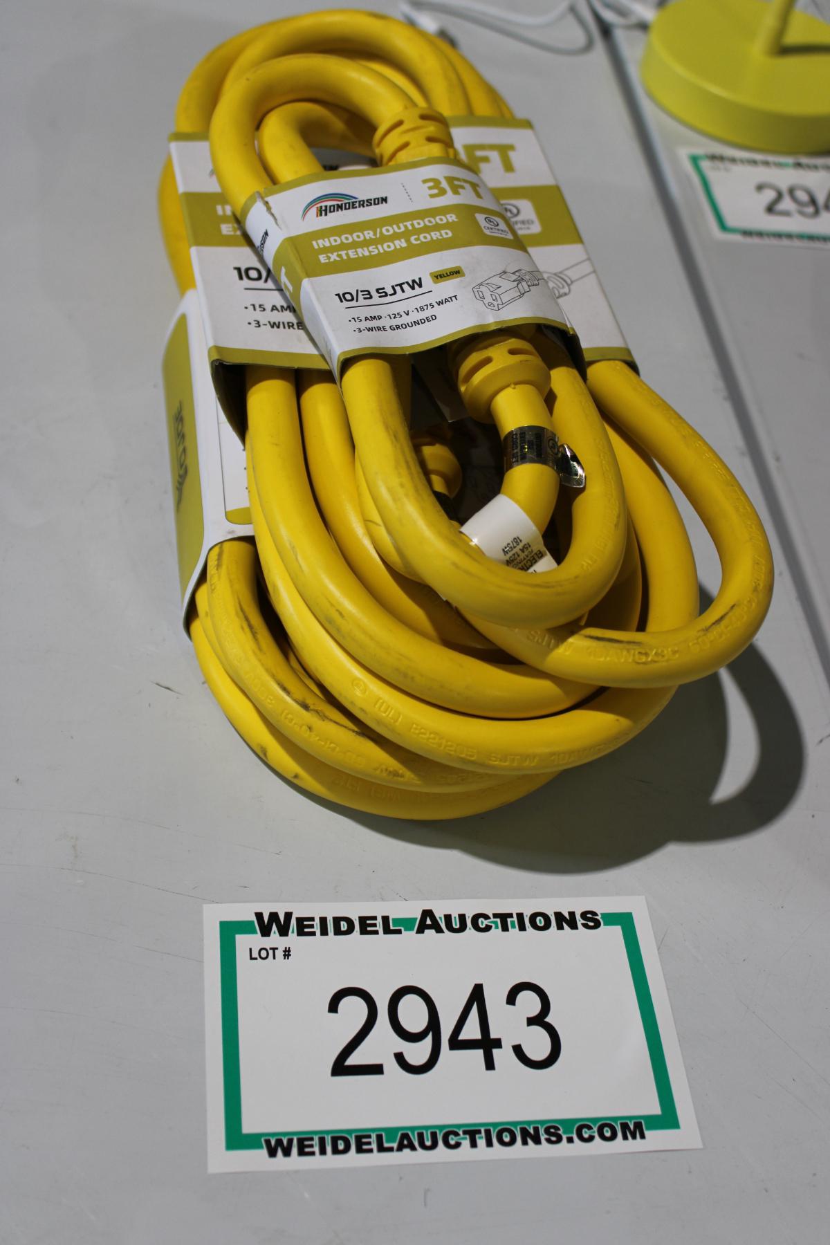 Extention Cords, pack of 3