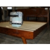 Image 2 : King Size Harmony Platform Bed Frame with Headboard - walnut