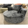 Image 3 : 56" Upholstered Barrel Chair