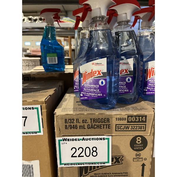 Ammonia Free Windex, 946ml Trigger Bottles, 8