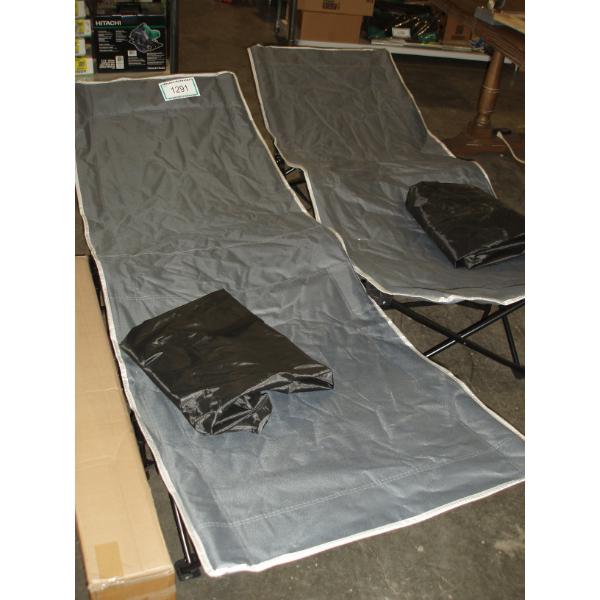 Lot of 3, foldable camping Cots with Carrying Cases