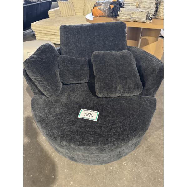 Dahlonega Slipcovered Swivel Barrel Chair