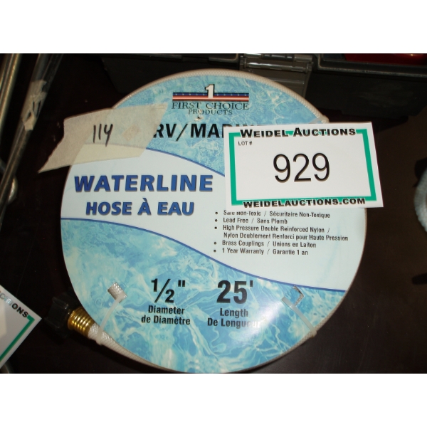25' water line & 50' 300 PSI Air Hose