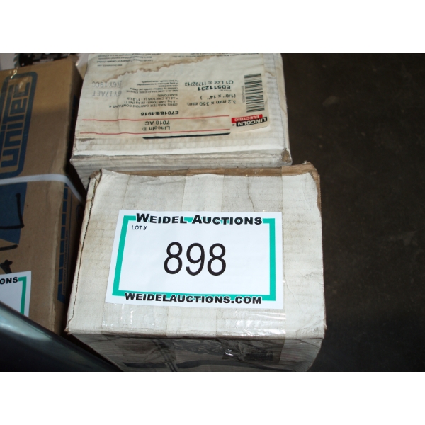 Lot of 2 Lincoln Electric 1/8x14" welding rods