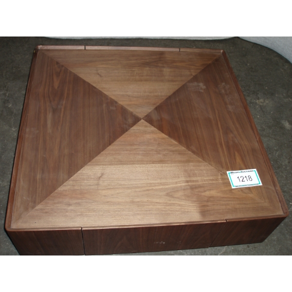 Light Brown Square Coffee Table from Wayfair