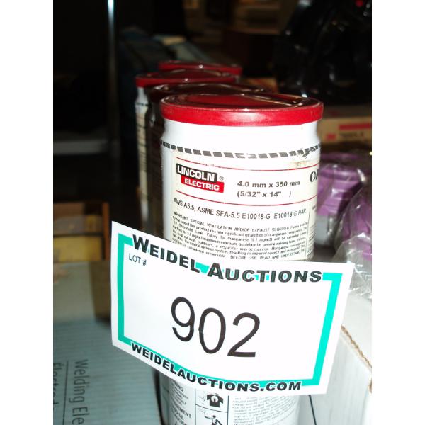 Lot of 4, Lincoln 4.0mm x 350mm welding rods