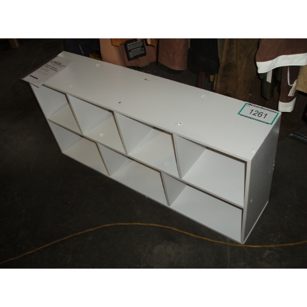 White 12 Cube wood Storage Organizer