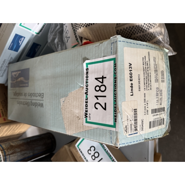 Case of 3.2mm x 350mm Linde E6013B Welding Electrodes, 44lb Carton