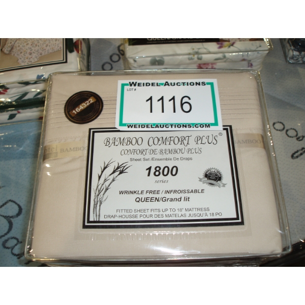 Light Tan Bamboo Comfort Sheets, Queen