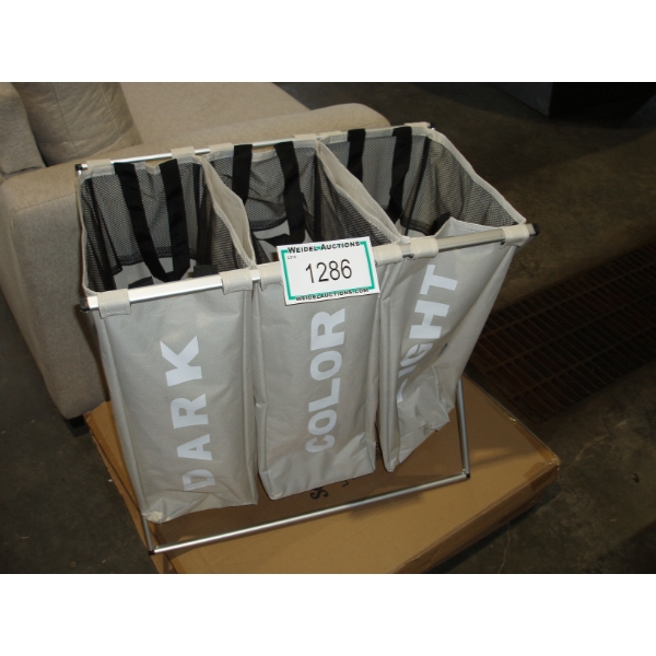 3 section foldable Laundry Hamper