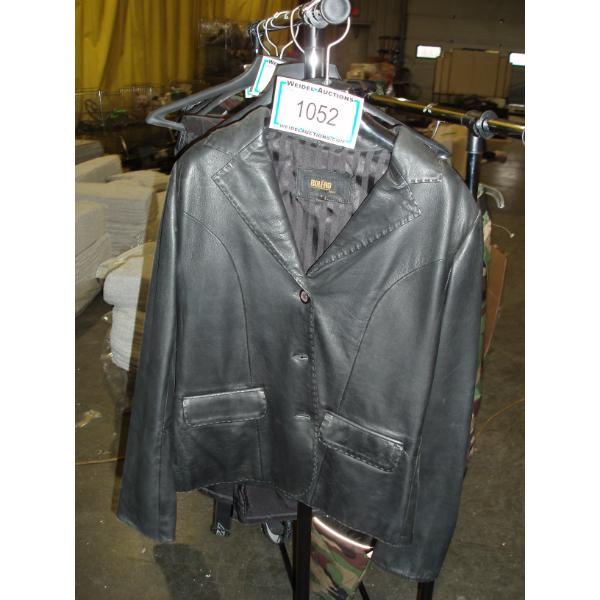 Size L - BOLERO, Made in Italy, Ladies Brown Leather Coat