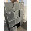 Image 1 : Black 12 Cube Plastic Storage Shelf
