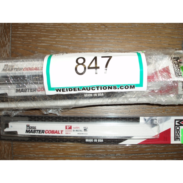 Lot of 7 Morse Mastercobalt 9" recip saw blades