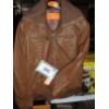 Image 1 : ELZEIN Ladie's Brown Fitted Collar Leather Jacket - size M