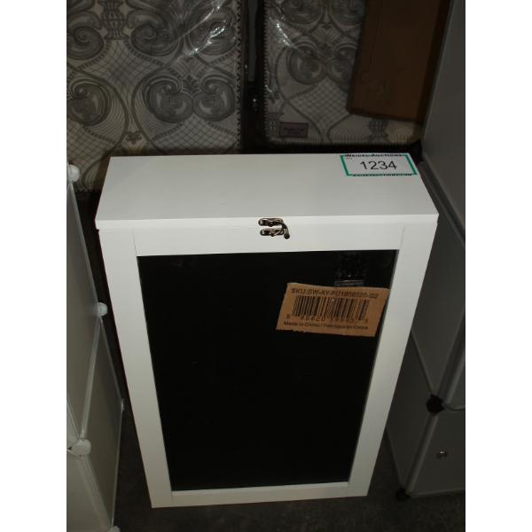 Sort Wise Wall Mounted Fold-Out Convertable Desk with chalk board