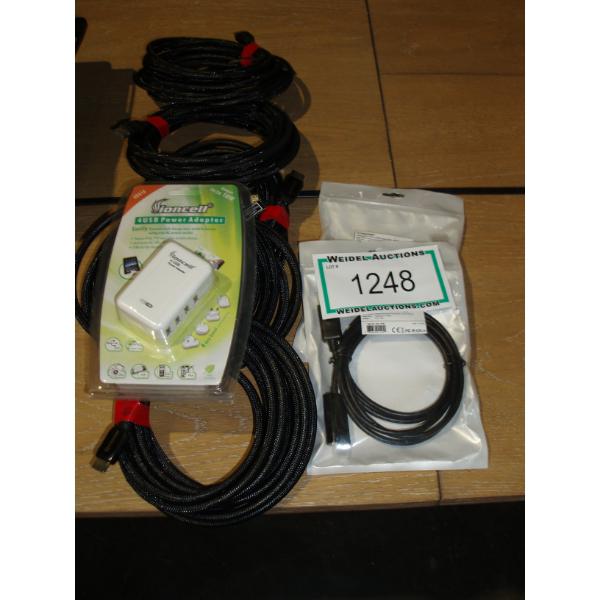 Assortment of HDMI Cables and parts