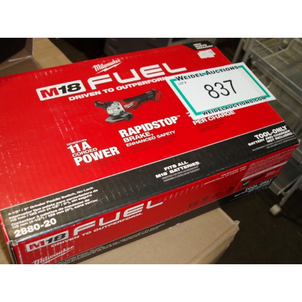 NEW Milwaukee M18 4 1/2 inch - 5" angle grinder