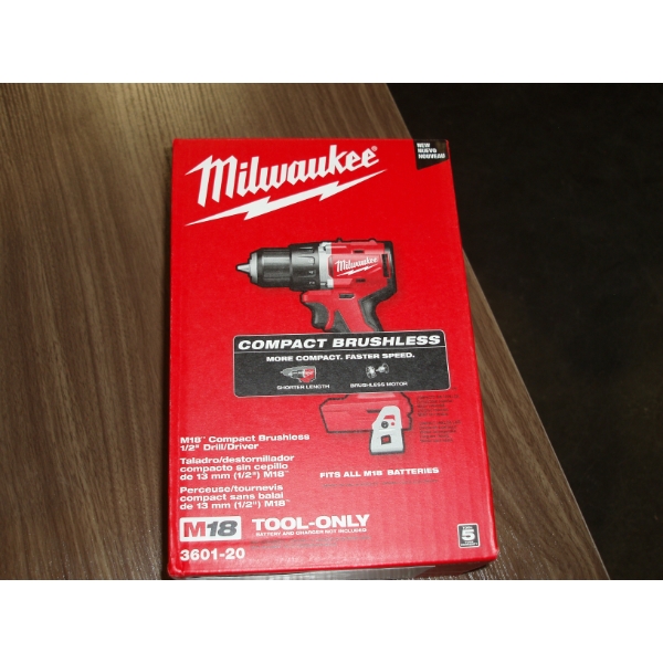 NEW Milwaukee Compact Brushless Half Inch Drill Driver - TOOL ONly
