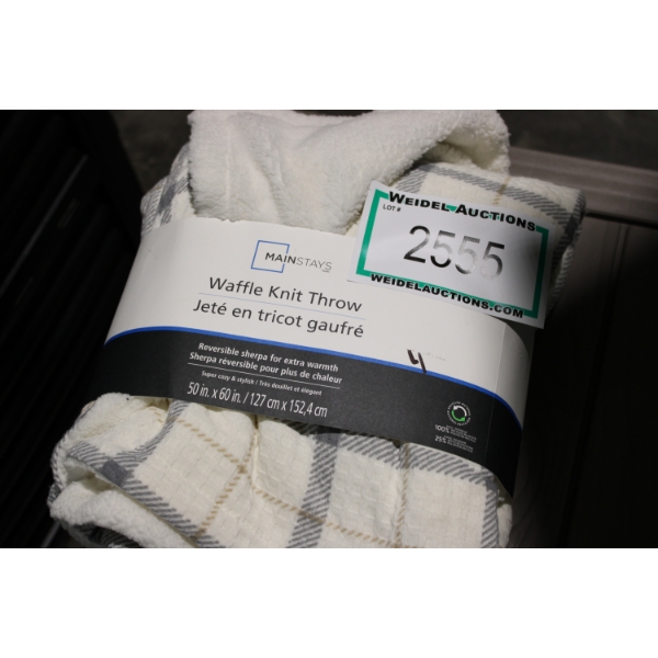 Mainstays Waffle Knit 50" x 60" Throw