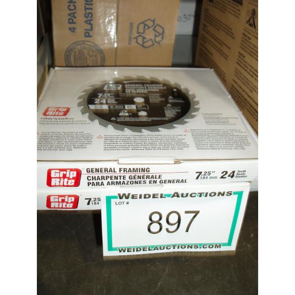 Lot of 2 - Riprite 7.25" carbide tip saw blade