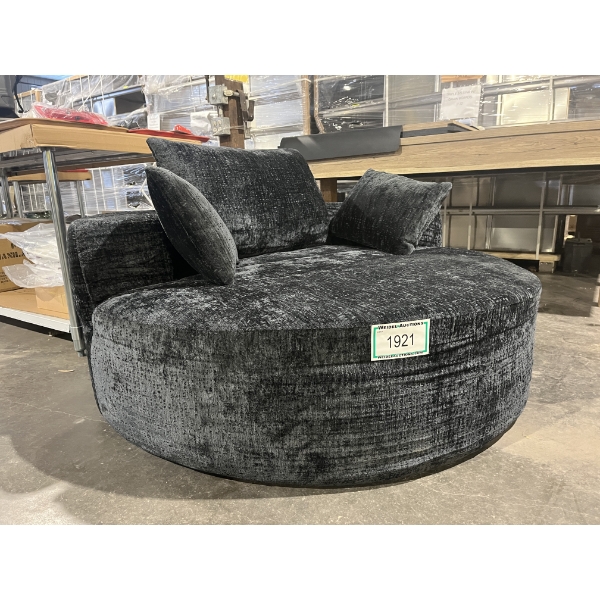 56" Upholstered Barrel Chair