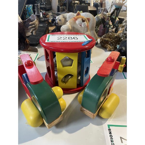 Wooden Children's Toys, set of 3