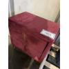 Image 1 : Red 2-Drawer Night Table