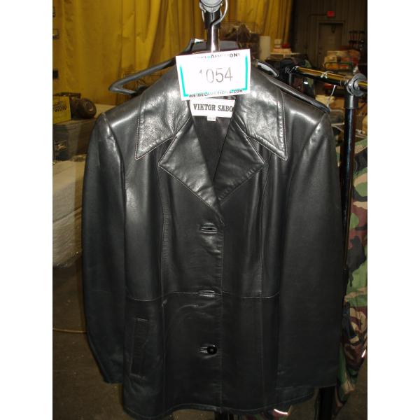 Size XS - Viktor Sabo Ladies Blackj Leather Coat