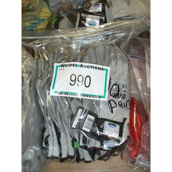 Lot of 10, BGD Work Gloves - Size 9