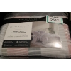 Image 1 : DOUBLE/QUEEN 3pc Comforter Set, pink & grey