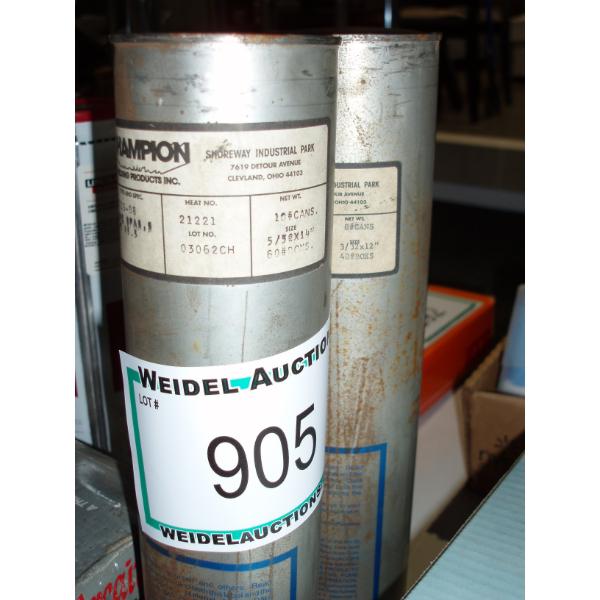 Lot of 2, Champion 5 x 32 x 14 welding rods