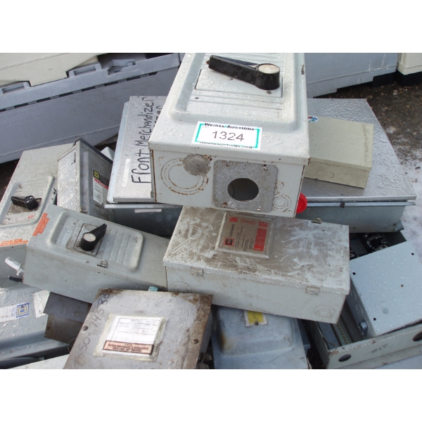 Skid of misc breakers