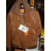 Image 1 : ELZEIN Ladie's Brown Fitted Collar Leather Jacket - size S