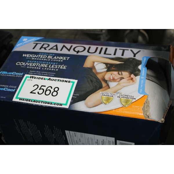 Tranquility Cooling, Weighted Blanket w washable cover, 20lbs
