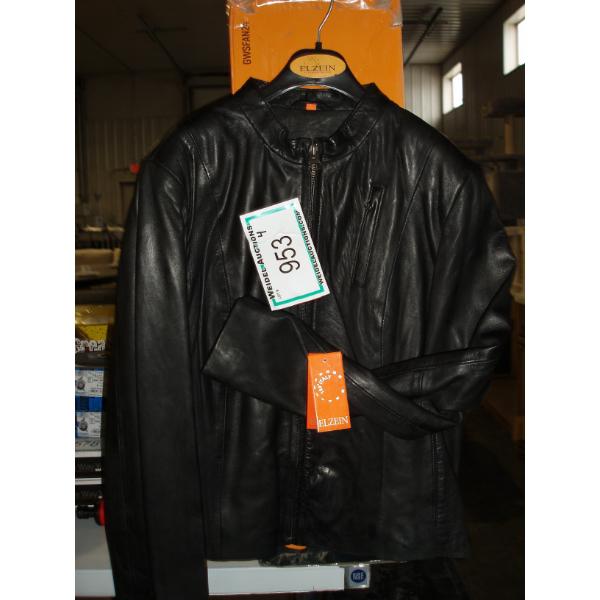 ELZEIN Ladies Black Leather Jackets, size L
