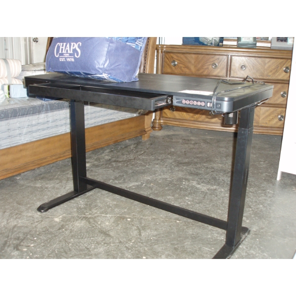 Prime Cable Motorized Comuter Desk with 4 Memory Settings - Black