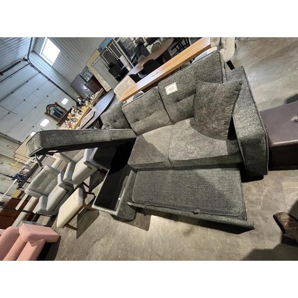 New L Shaped Sectional with Storage & Pull Out Bed