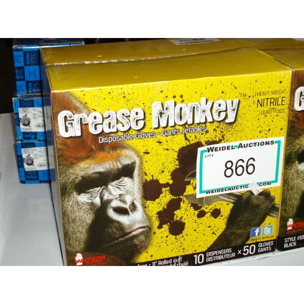 Box of Grease Monkey Heavy Weight Nitrile Gloves, powder free