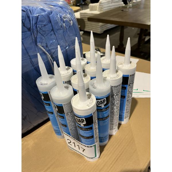 DAP Exterior Silicon Waterproofing Sealant, white, 12 pack