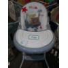 Image 1 : White/Grey Teddy Bear High Chair