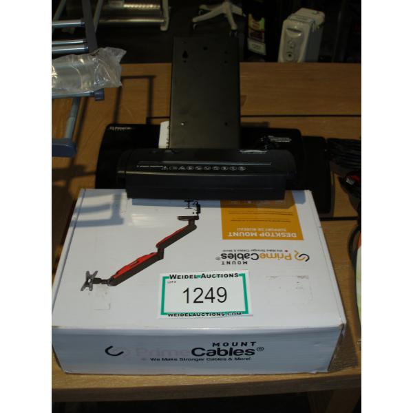  Keyboard Tray, Moustache Paper Shredder, Desk Top Screen Mount