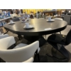 Image 1 : Solid Dark Wood Finish Oval Table,Seats 6-8