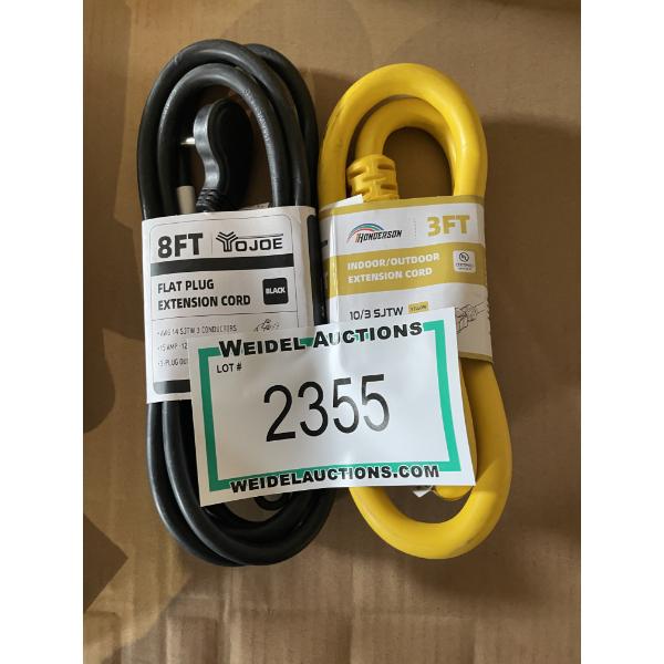 Indoor/Outdoor Extention Cords, set of 2