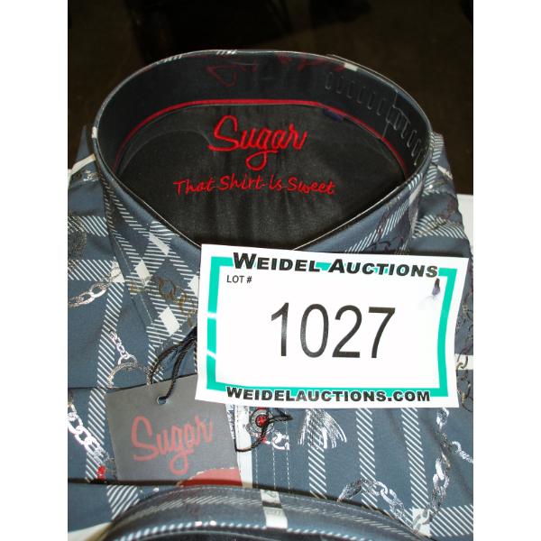 Size 3XL, Mens Salvatore Cinder Long Sleeve Button Up Shirt