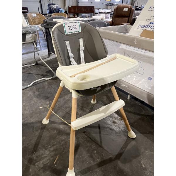 High Chair with wooden legs