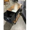 Image 1 : Small Side Table with 1 fabric Drawer